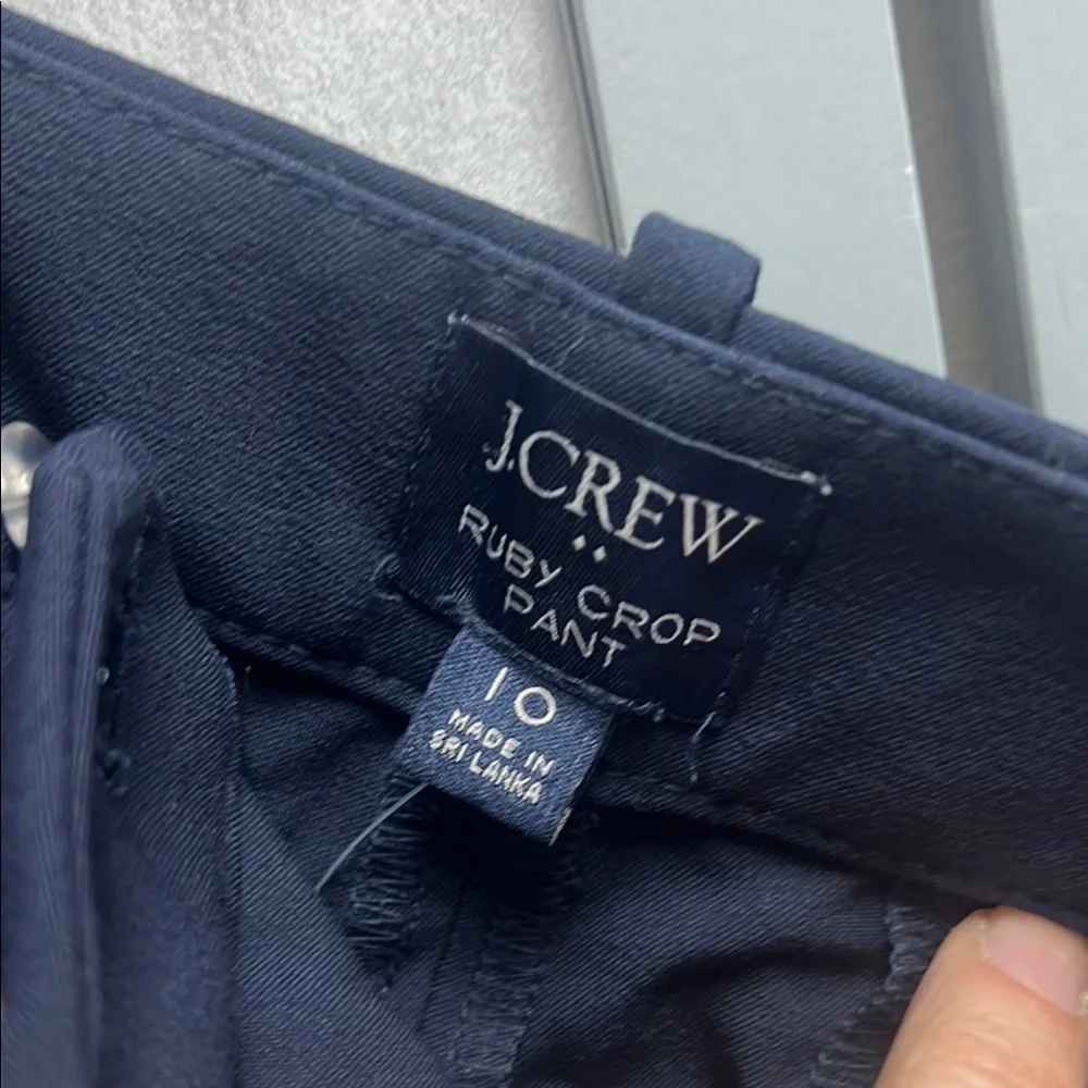J. Crew RUBY Navy Cropped Ankle Pants